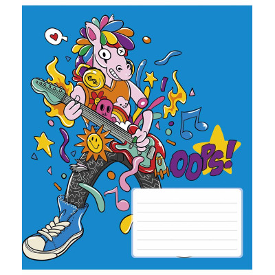 Зошит Школярик Oops 12 аркушів лінія (012-3261L) Вінниця - фото 5