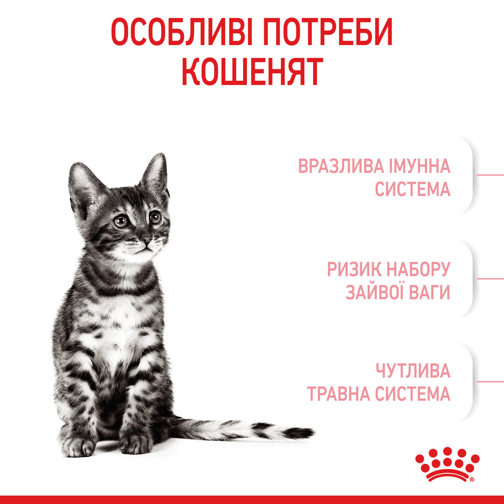 Корм для стерилізованих кошенят ROYAL CANIN KITTEN STERILISED 0.4 кг Київ - фото 5