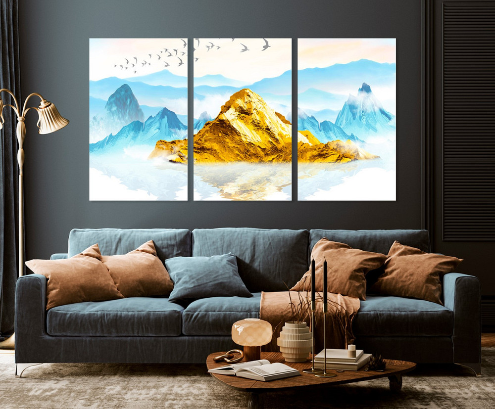Модульная картина в гостиную / спальню  Золота гора  ART-193_3A Киев - изображение 3
