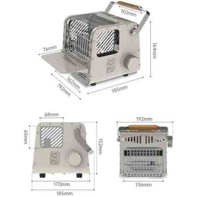 Газовий обігрівач Naturehike CNK2300CW018 сірий (6976507666855) Вінниця