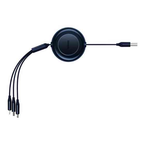 Кабель 3 в 1 USB / M+L+C Baseus Bright Mirror 2 Series выдвижной быстрая зарядка и передача данных 3.5A 1.1m Одесса