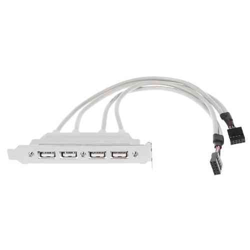 Планка расширения контроллер USB 2.0, 4 порта, на заднюю панель ПК Винница