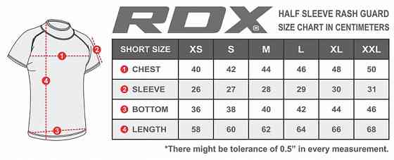 Рашгард із коротким рукавом RDX Lycra Orange XL Каменское