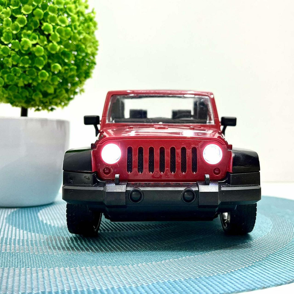 Джип позашляховик з гумовими колесами на радіокеруванні Червоний (9088-6AD) Чернігів - фото 8