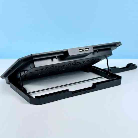 Підставка для ноутбука з охолодженням та утримувачем для телефону RGB light White Вінниця