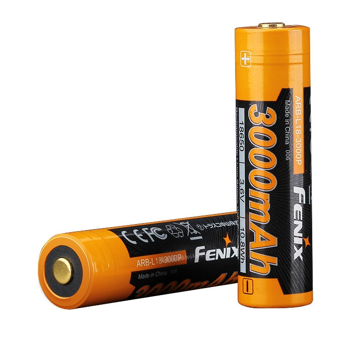 Аккумулятор 18650 Fenix 3000mAh Li-ion 3.6V (Черно-желтый) Киев - изображение 4