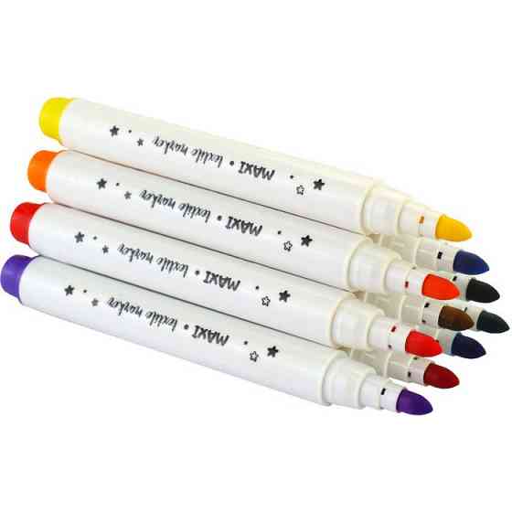 Набір маркерів по тканині MX15242, 12 кольорів Вінниця