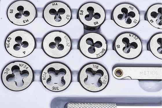 Набор метчиков и плашек метрический и дюймовый 60 предметов SCHEPPACH SCH-M060-3 Одесса