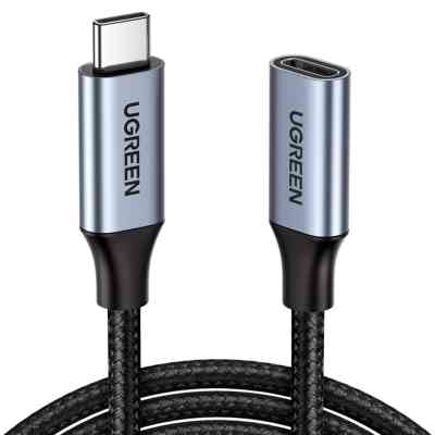 Дата кабель USB-C M/F 0.5m 5A USB 3.1 Gen2 10Gbps black Ugreen (80810) Вінниця
