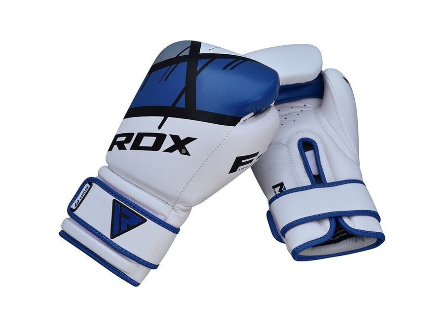 Боксерские перчатки RDX F7 Ego Blue 16 унций с капой в комплекте Киев - изображение 6