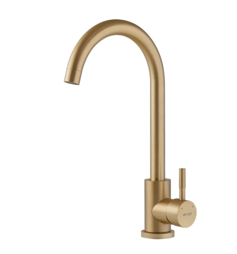 Смеситель для кухни Mixxus SUS-011 Brushed Gold цвет матовое золото из нержавеющей стали SUS304 (MI8435) Черновцы - изображение 2