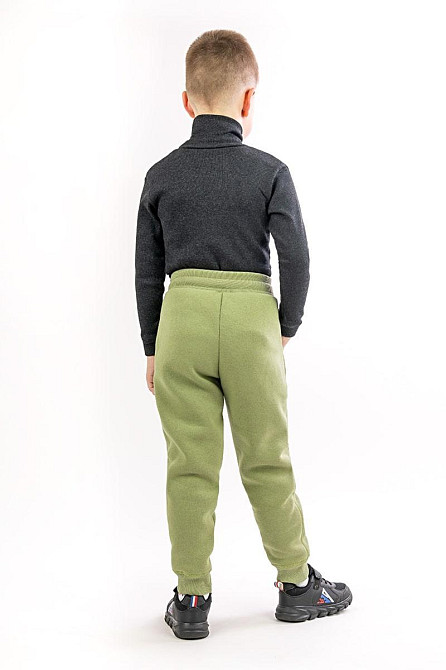 Детские теплые штаны, оливковые Юрма одяг 146 Киев - изображение 2