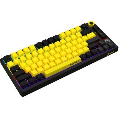 Клавіатура Lorgar KBP7075W Pro RGB Wireless/Bluetooth/USB UA Black/yellow (LRG-KBP7075W-YL-US) Вінниця - фото 6