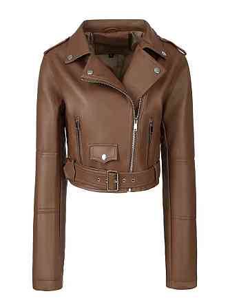 Куртка косуха  женская эко кожа Коричневый M-L Харьков