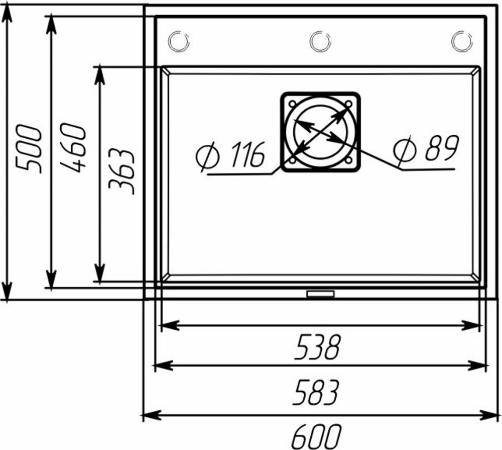 VALESO Гранітна мийка VALESO SHERLIT 6050 матова Білосніжна Коломия - фото 9