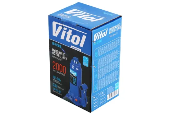 Домкрат гідравлічний 2 т 181-345м Vitol з передохр. клапаном Вінниця