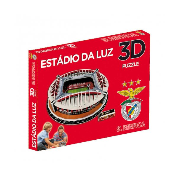 Пазлы 3D футбольный стадион Da Luz, Benfica, трехмерный конструктор-головоломка для детей, из 84 пазлов Каменец-Подольский - изображение 3