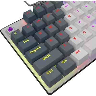 Клавіатура Lorgar Azar 514TKL RGB Mechanical USB UA White/Grey (LRG-GK514TKL-WH-UA) Вінниця