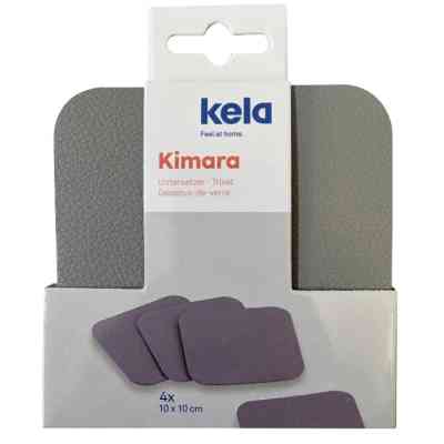 Подставка под горячее Kela Kimara під чашку 10х10 см, 4 шт, світло-сірі (12091) Винница