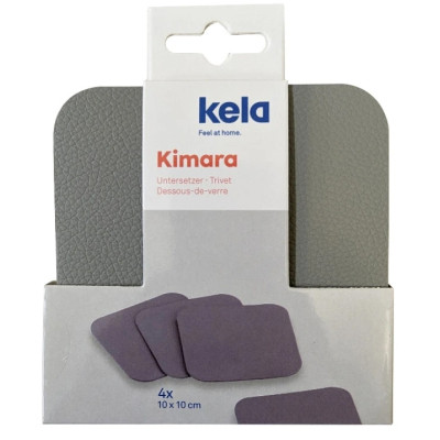 Подставка под горячее Kela Kimara під чашку 10х10 см, 4 шт, світло-сірі (12091) Винница - изображение 3