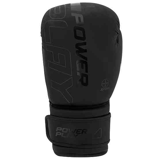 Боксерські рукавиці PowerPlay 3024 Ultra Mat Чорні 10 унцій Кам'янське