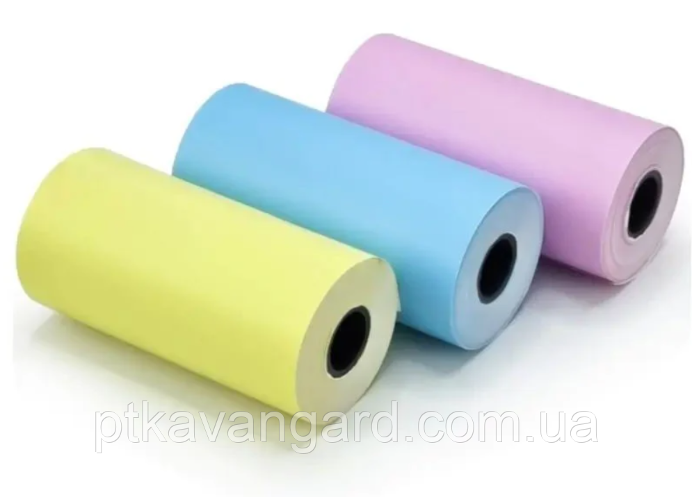 Бумага для принтера 3шт, ширина: 5.5 см, 3 цвета, в пленке Хмельницкий - изображение 1