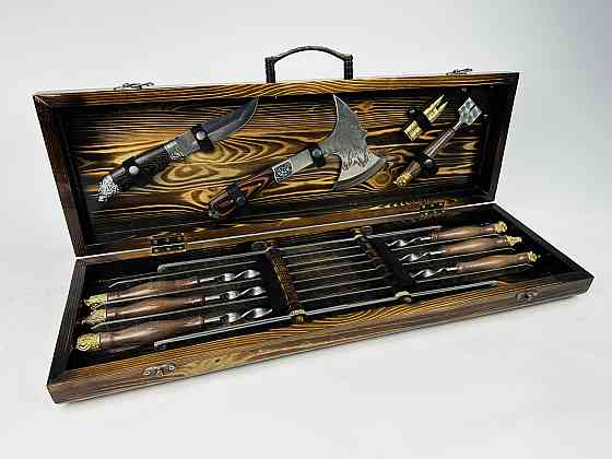 Подарок для мужчины Набор подарочных шампуров ручной работы САФАРИ HAPPY DAYS Тернополь