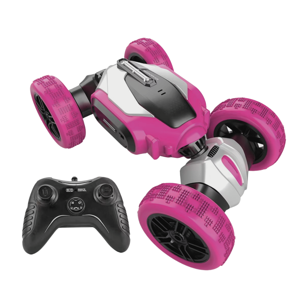 Машинка на радиоуправлении трюковая трансформер с резиновыми колесами ,розовая Каменец-Подольский - изображение 2