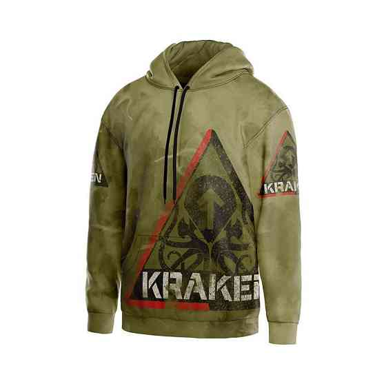 Худі чоловіче з принтом «Спецпідрозділ Kraken. Тактичний дух. Kraken Regiment. Tactical Spirit» Запоріжжя