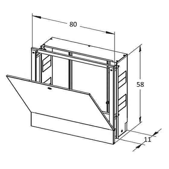 Колекторна шафа внутрішня ШКВ-04 800x580x110 (8-9) (000012551) Київ