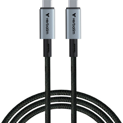 Дата кабель USB-C to USB-C 1.2m 240W black Verbatim (31847) Винница - изображение 1