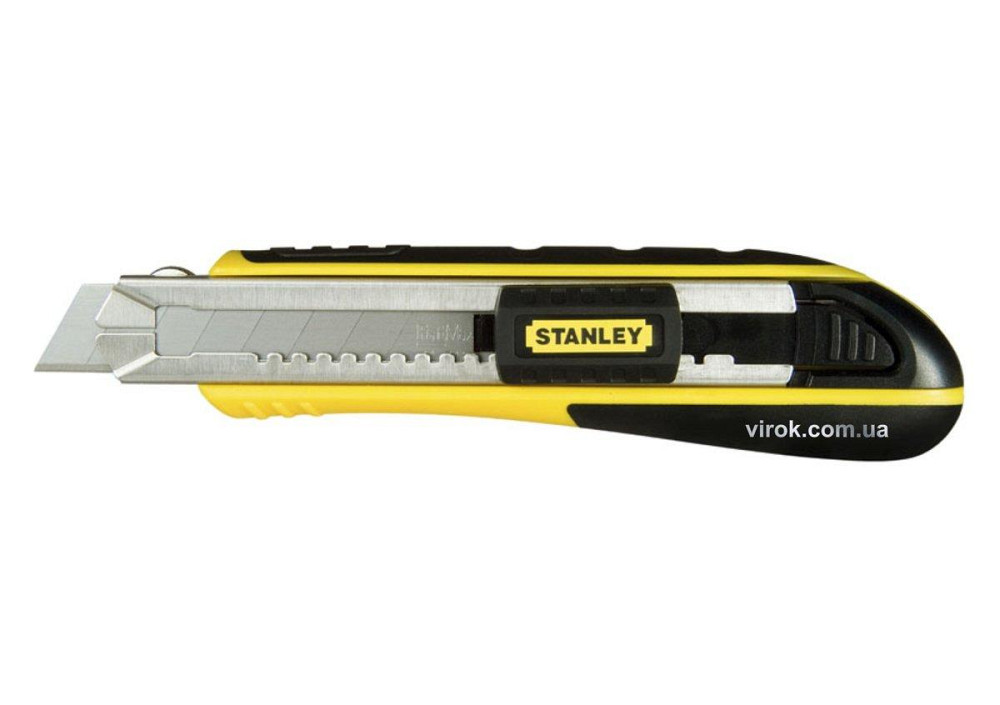 Ніж STANLEY "FatMax" Cartridge з висувним лезом з відломними сегментами : M= 18 мм, L= 180 мм. Одеса - фото 1