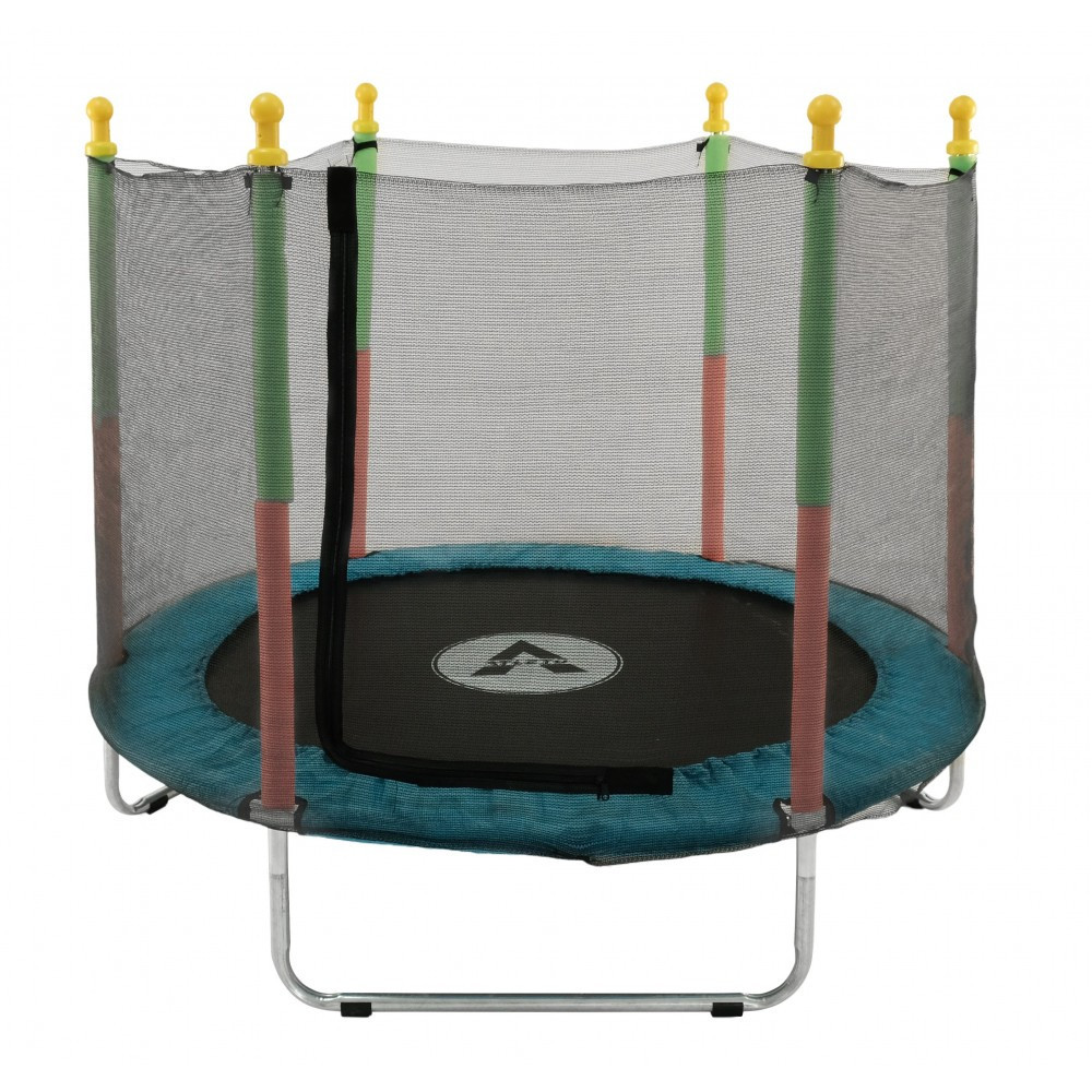 Батут манеж дитячий Atleto 140 см із сіткою синій KRB10 домашній для дітей Київ - фото 1