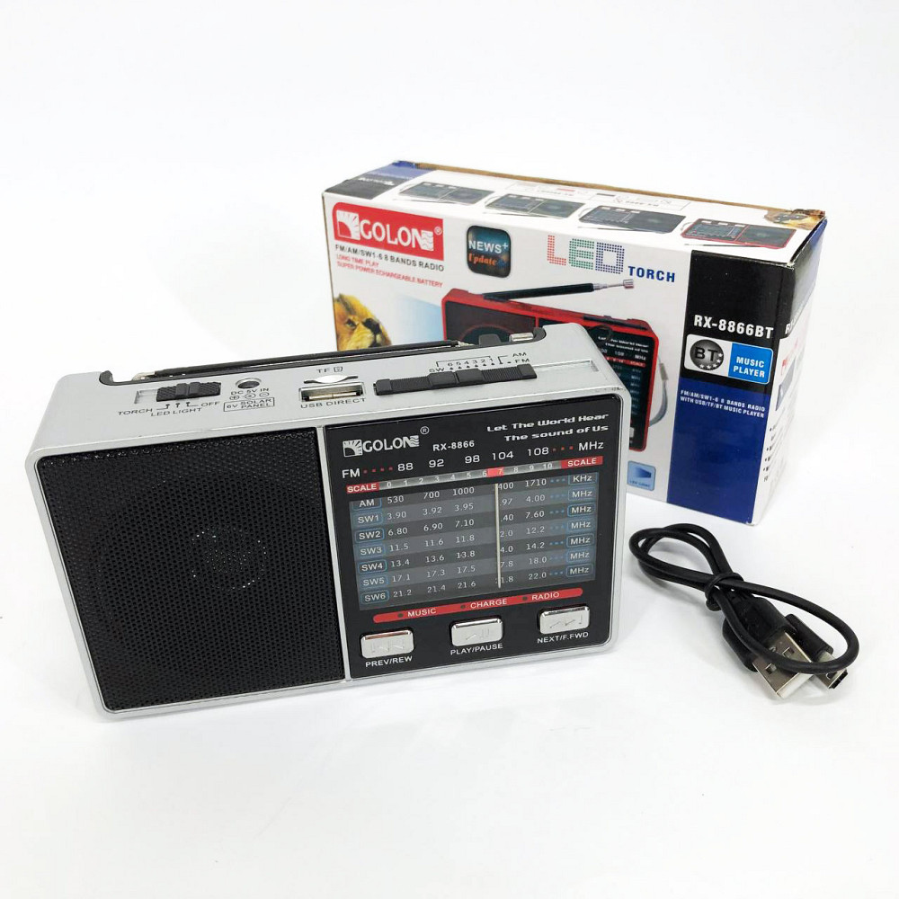 Портативне аварійне радіо, що працює від мережі, Портативне радіо, Радіоприймач з гарною якістю прийому DV-80 Львів - фото 3