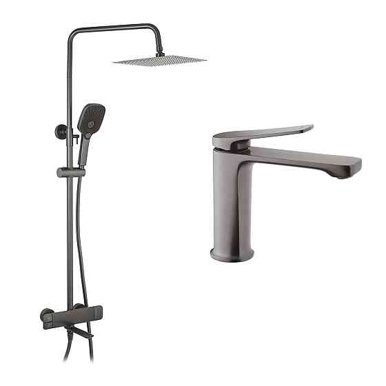 Набор 2 в 1 душевая система Kroner Makon-GRP063 + смеситель Makon-GRP010 Киев