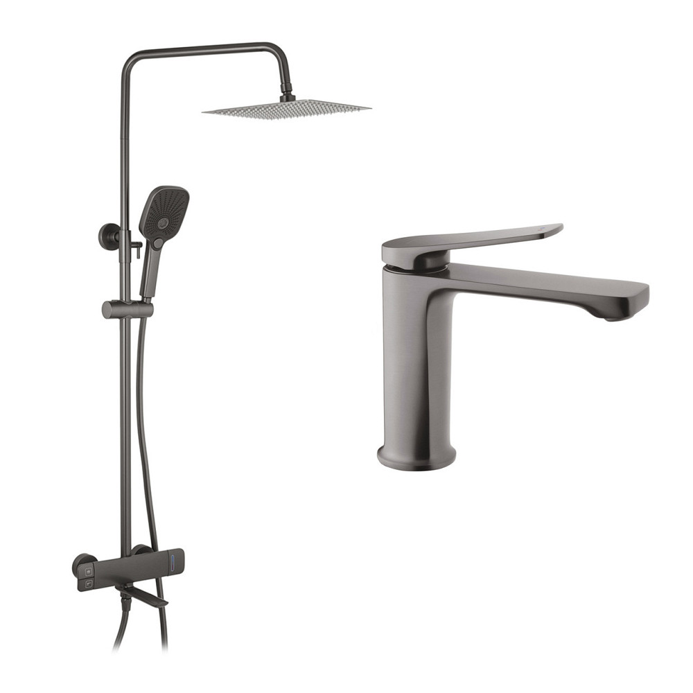 Набор 2 в 1 душевая система Kroner Makon-GRP063 + смеситель Makon-GRP010 Киев - изображение 1