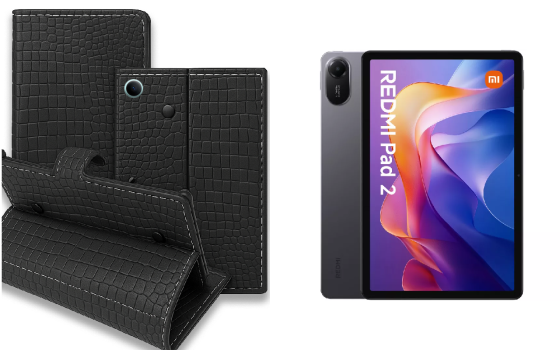 Книга-трансформер для планшета Xiaomi Redmi Pad 2, цвет Black Krokodil Black Киев