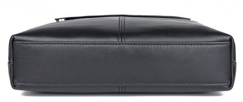 Сумка чоловіча в гладку шкіру Vintage 14981 Чорна Київ - фото 5