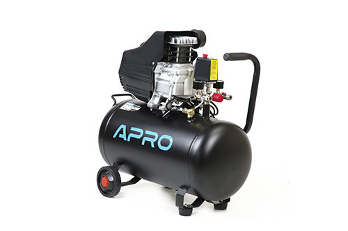 Компресор одноциліндровий 1.5кВт 205л/хв 8бар 50л (2 крана) APRO+олива 0,2л Винница - изображение 1