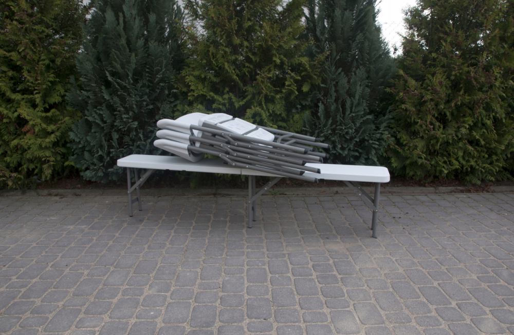 Лава, лавка розкладна садова туристична Польща 180см (біла) Київ - фото 7