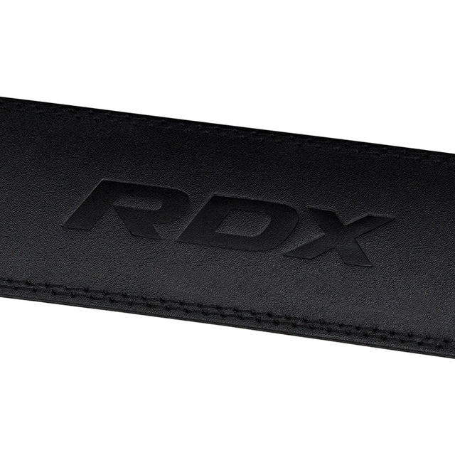 Пояс для важкої атлетики RDX 4 шкіряний Full Black L Каменское - изображение 4