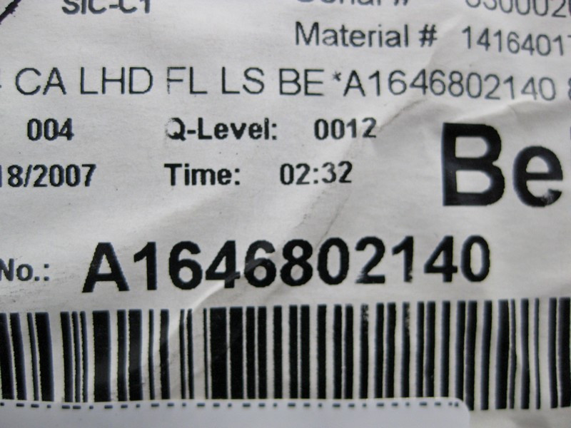 Mercedes-Benz  A1646802140 8L28 Килим салону бежевий в ногах водія ML W166 GL X164 Одесса - изображение 5