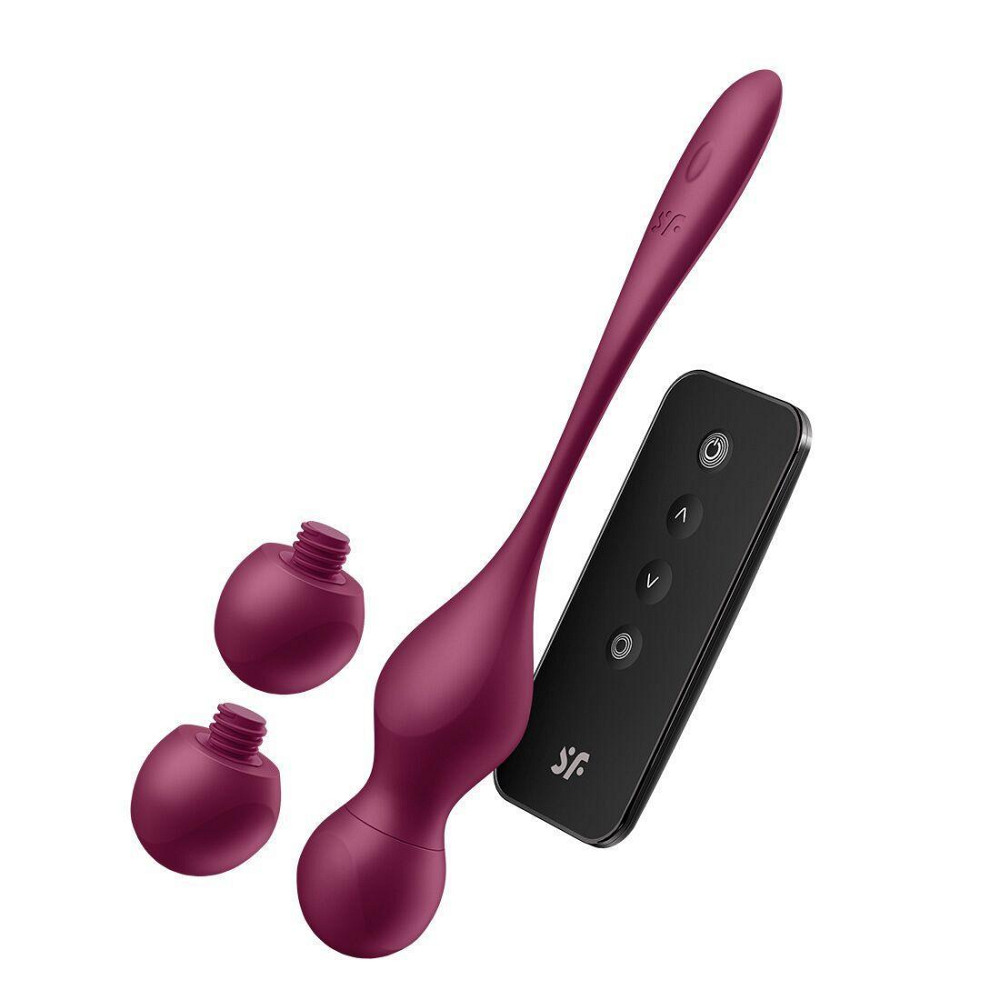 Смарт-вагінальні кульки з вібрацією Satisfyer Love Birds Vary Connect App, змінювана маса, пульт ДК Sex Aura Київ - фото 1