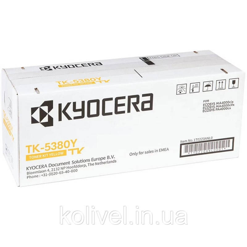 Kyocera TK-5380Y 1T02Z0ANL0 - картридж для ECOSYS PA4000cx, MA4000cix, MA4000cifx Київ - фото 1