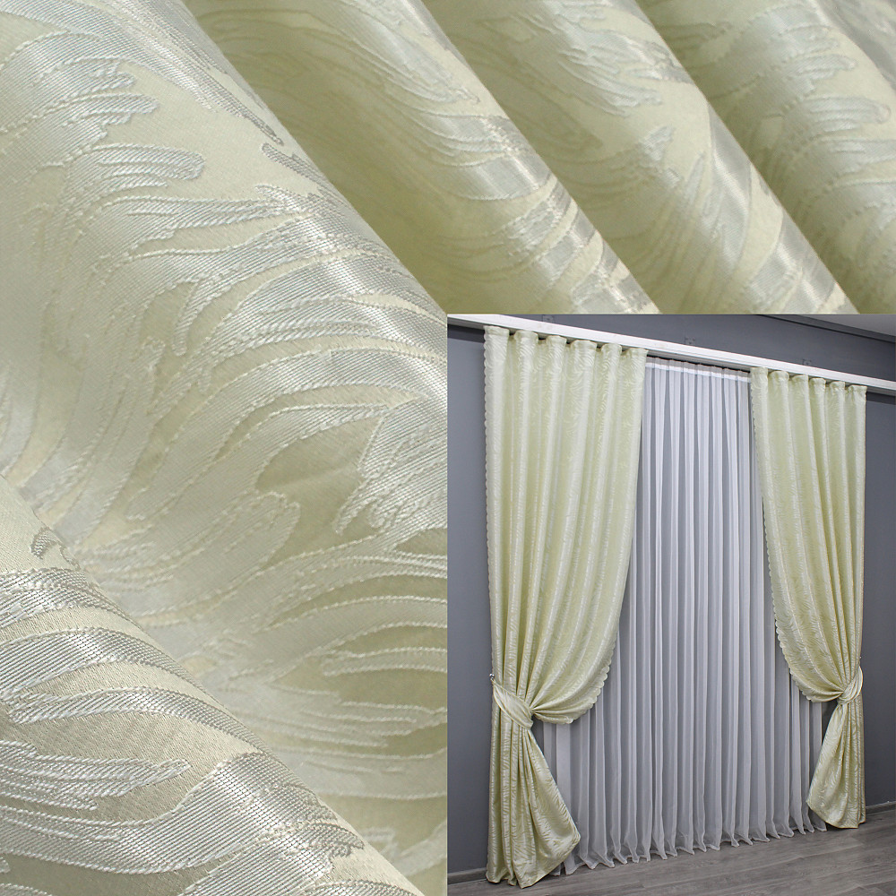 Шторная ткань жаккард 