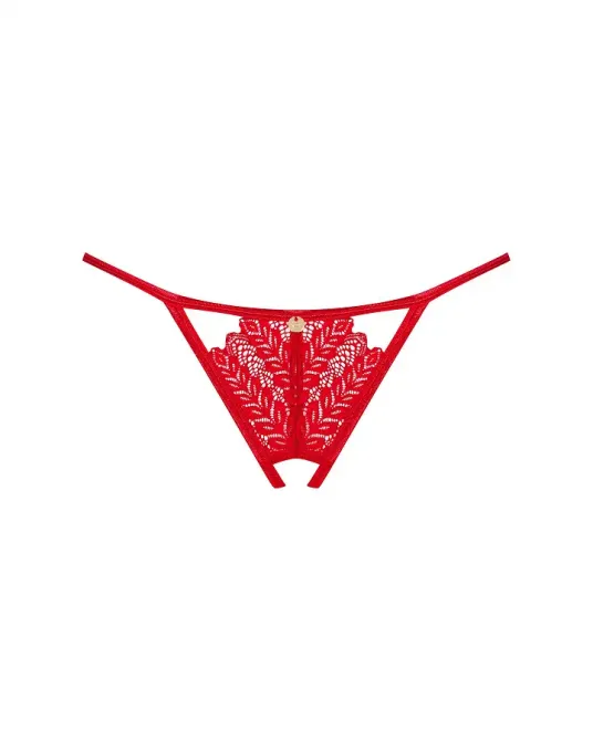 Трусики Obsessive Ingridia crotchless thong XL/2XL Львів - фото 3
