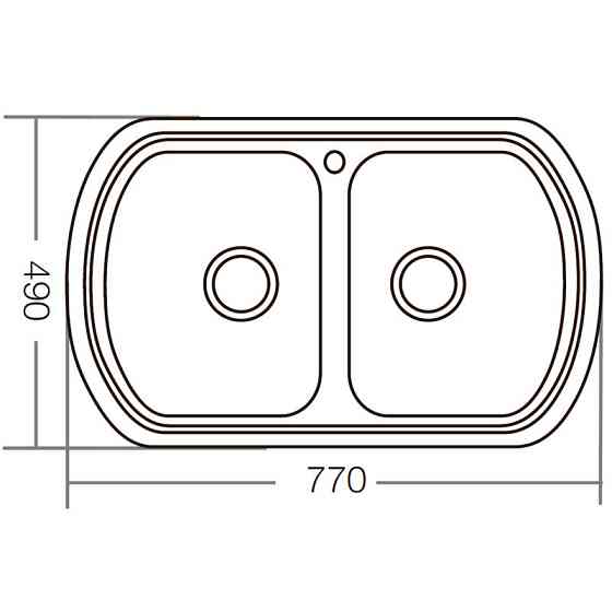 Мийка кухонна ZERIX Z7749-08-180D    ( ZM0566 ) 23790 Харьков