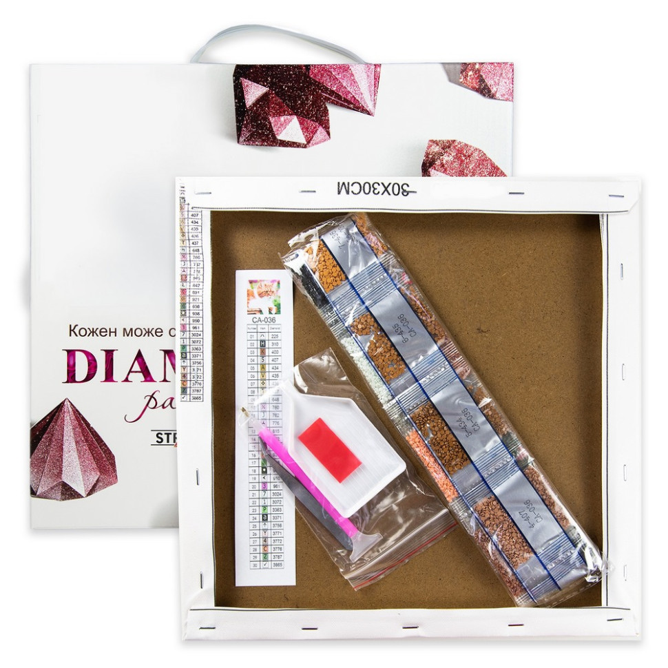 Алмазна мозаїка "Барвиста мандала" ME13814 30х30 см Вінниця - фото 2