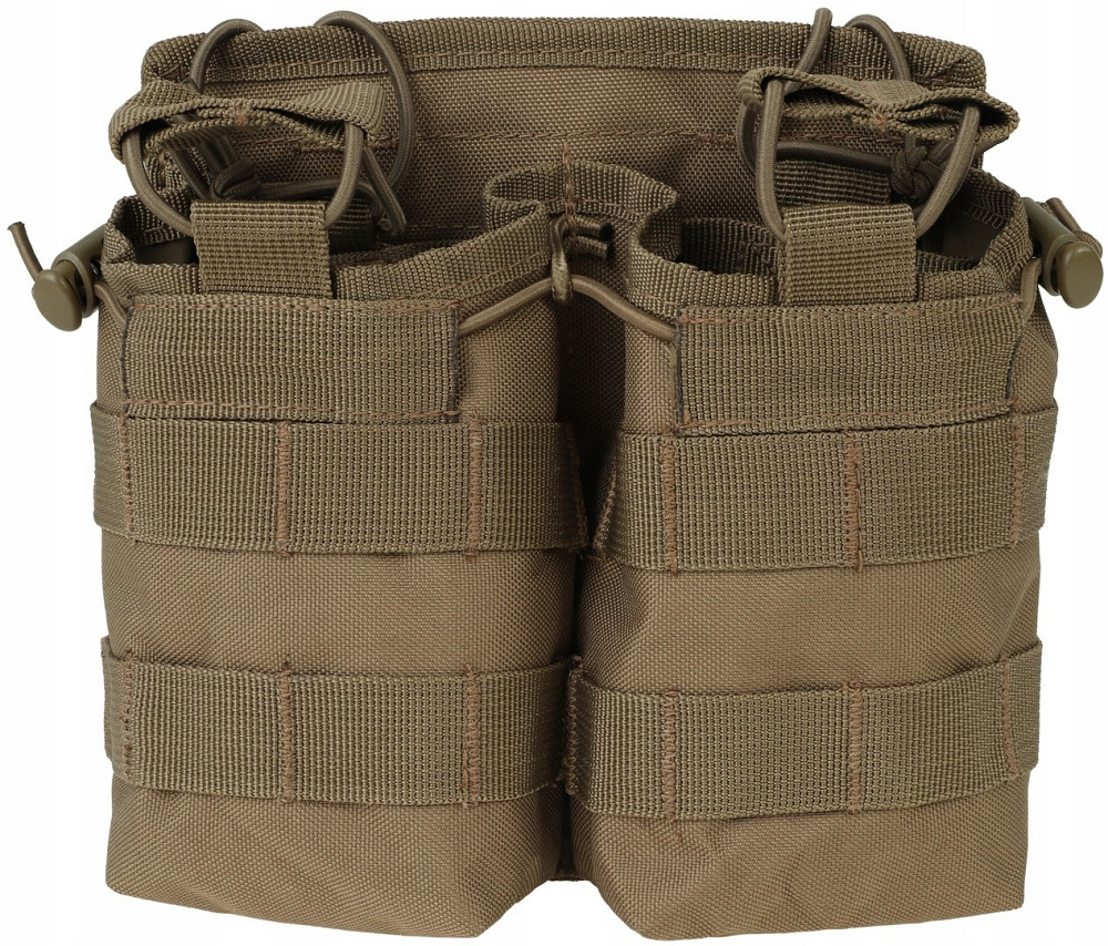 Тактический двойной Подсумок под магазины АК/М4/М16 с системой Molle Mil-Tec от Sturm (13497019) Coyote Нововолынск - изображение 3