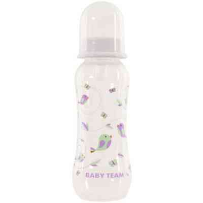 Бутылочка для кормления Baby Team с силиконовой соской 250 мл 0+ белая (1121_белый) Винница